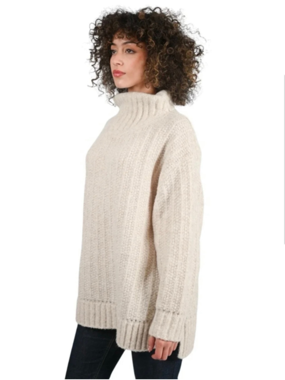 Le Fou Wilfred Nait Turtleneck Sweater Size XS Beige Aritzia